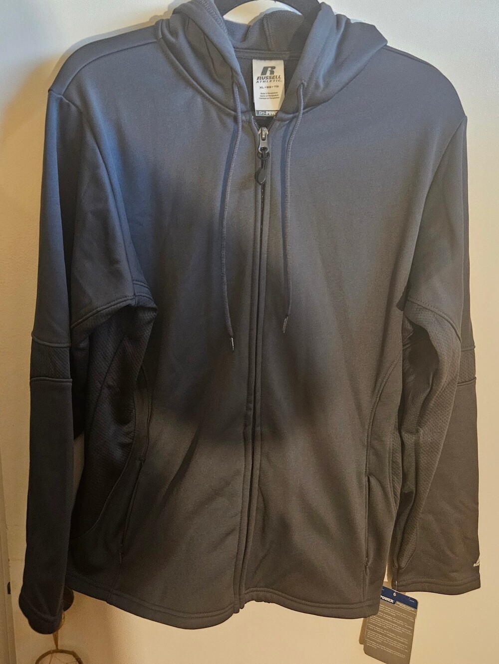 Russell Athletic Dark Grey Full-Zip Hoodie (XL)